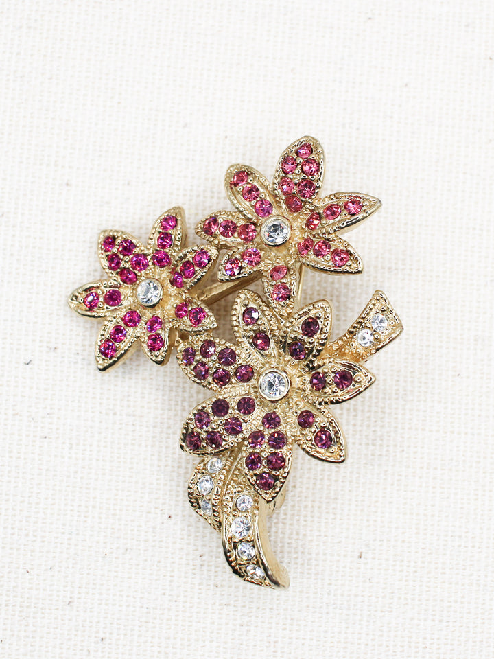 Vintage 80's Brooch in Pink