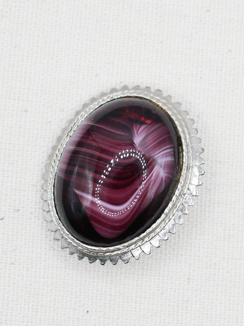 Vintage 60's Brooch in Purple