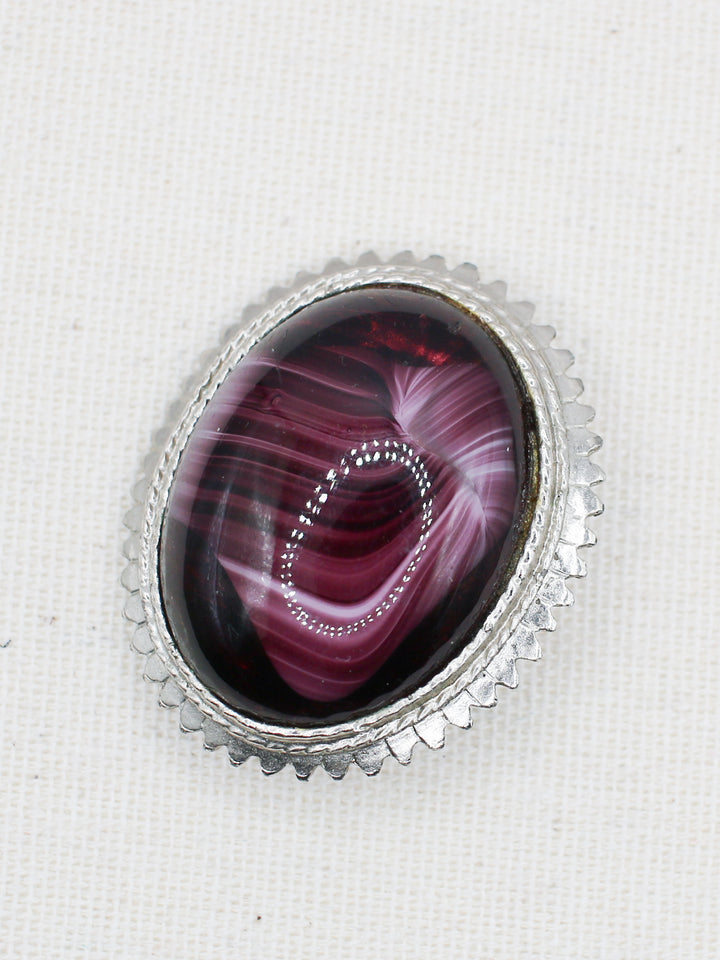 Vintage 60's Brooch in Purple