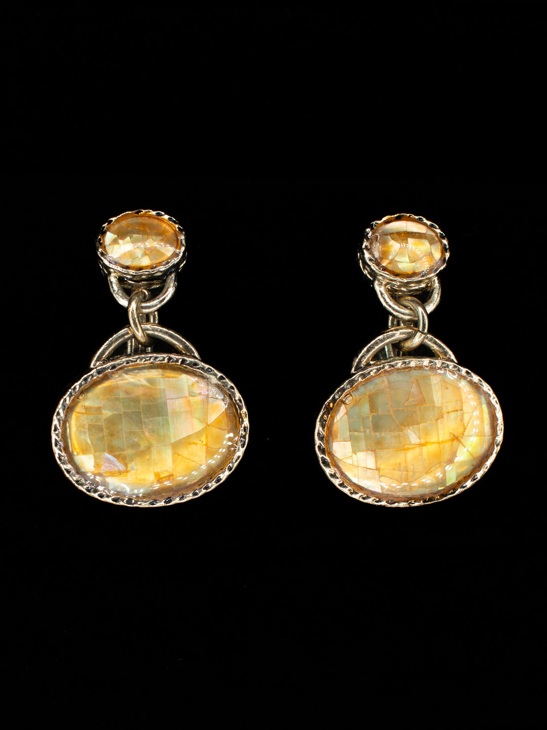 Vintage 80's Clip-on Earrings in Gold