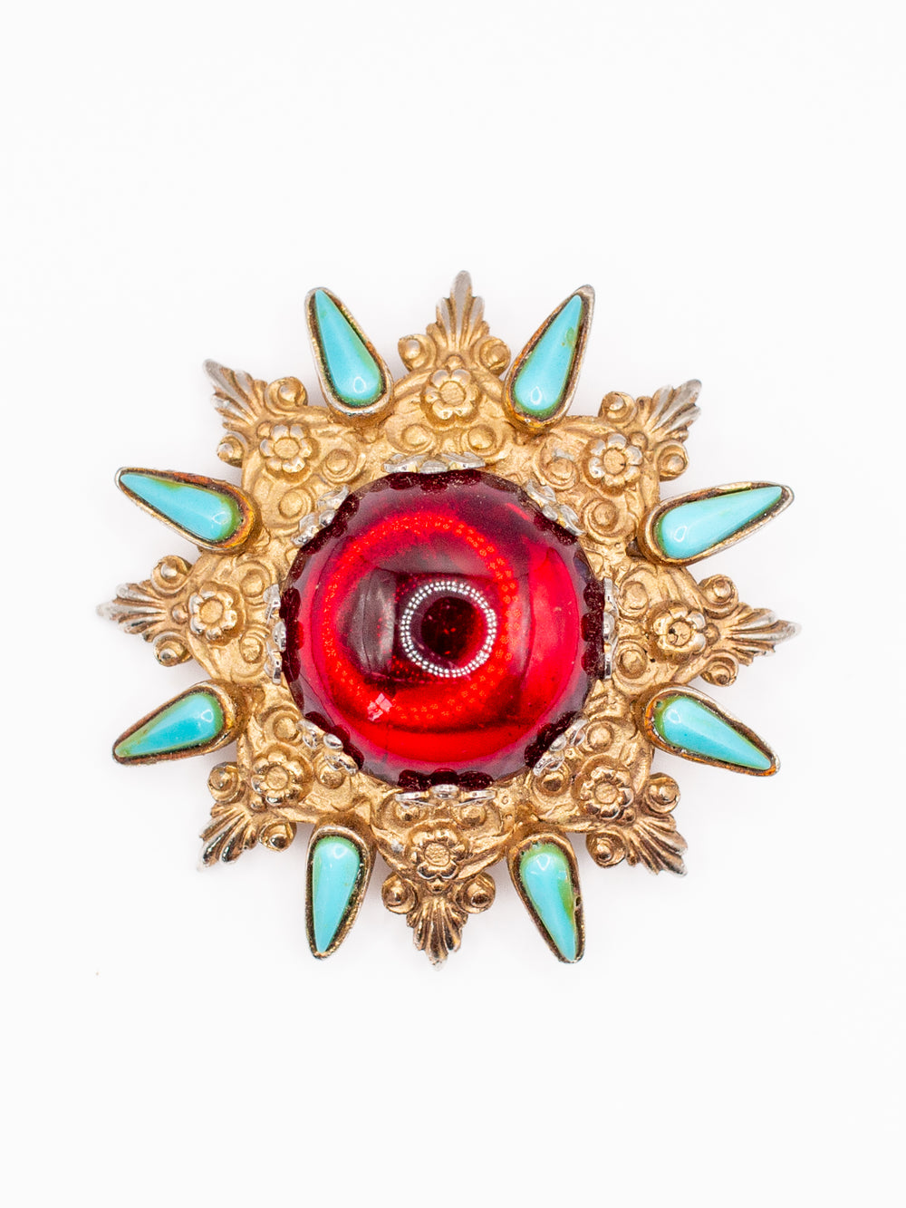 Vintage 70's Brooch in Gold