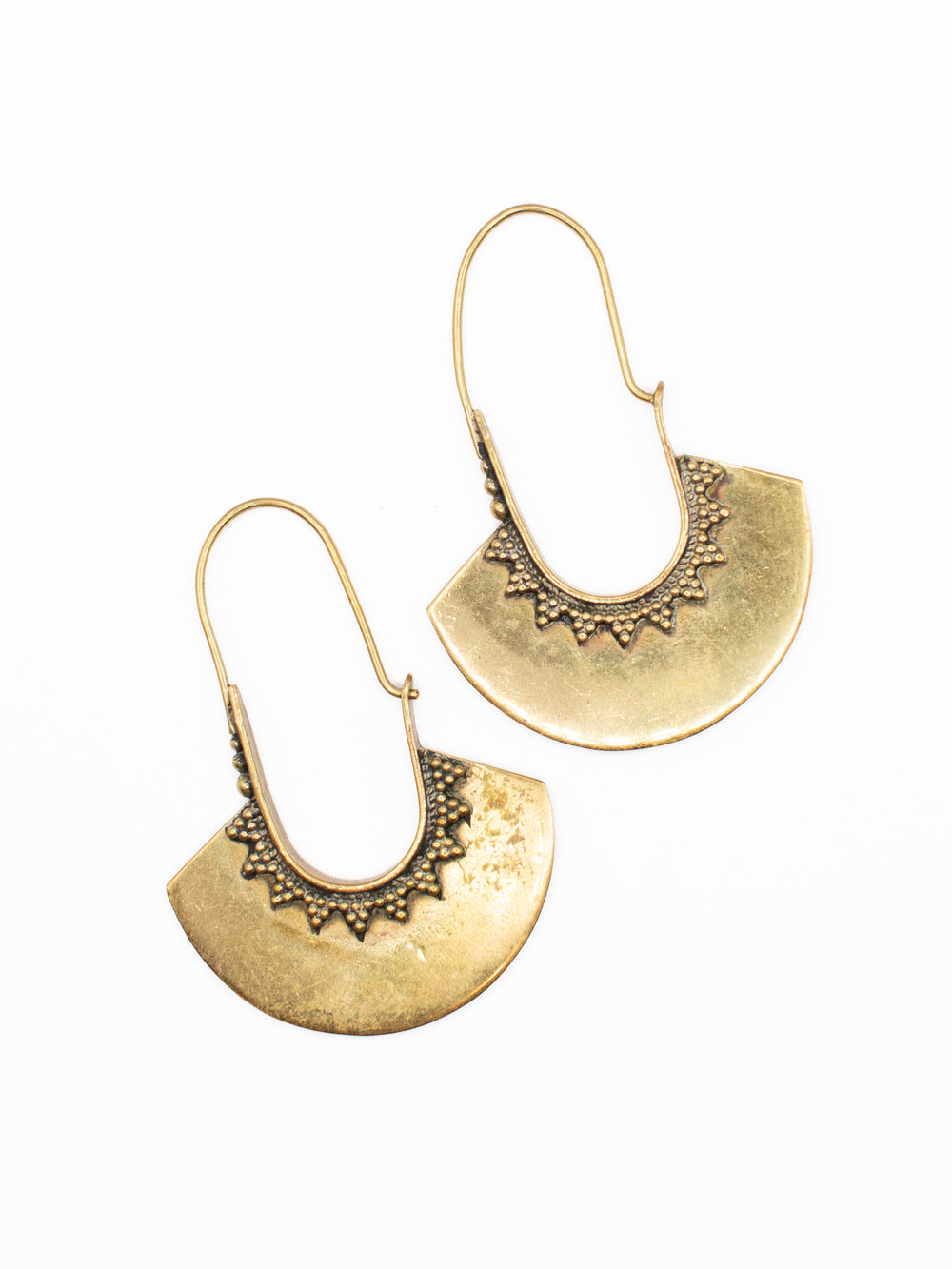 Vintage 90's Earrings in Brass