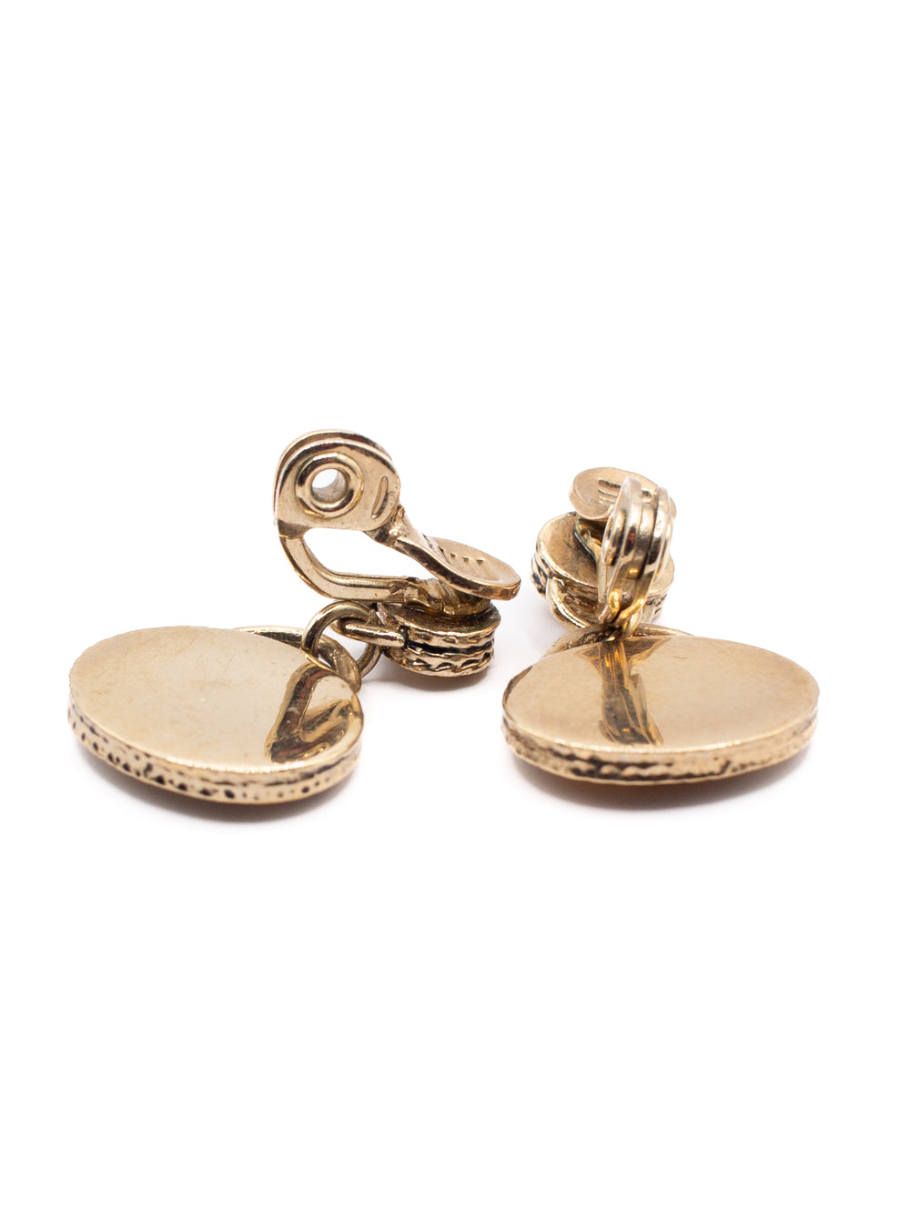Vintage 80's Clip-on Earrings in Gold