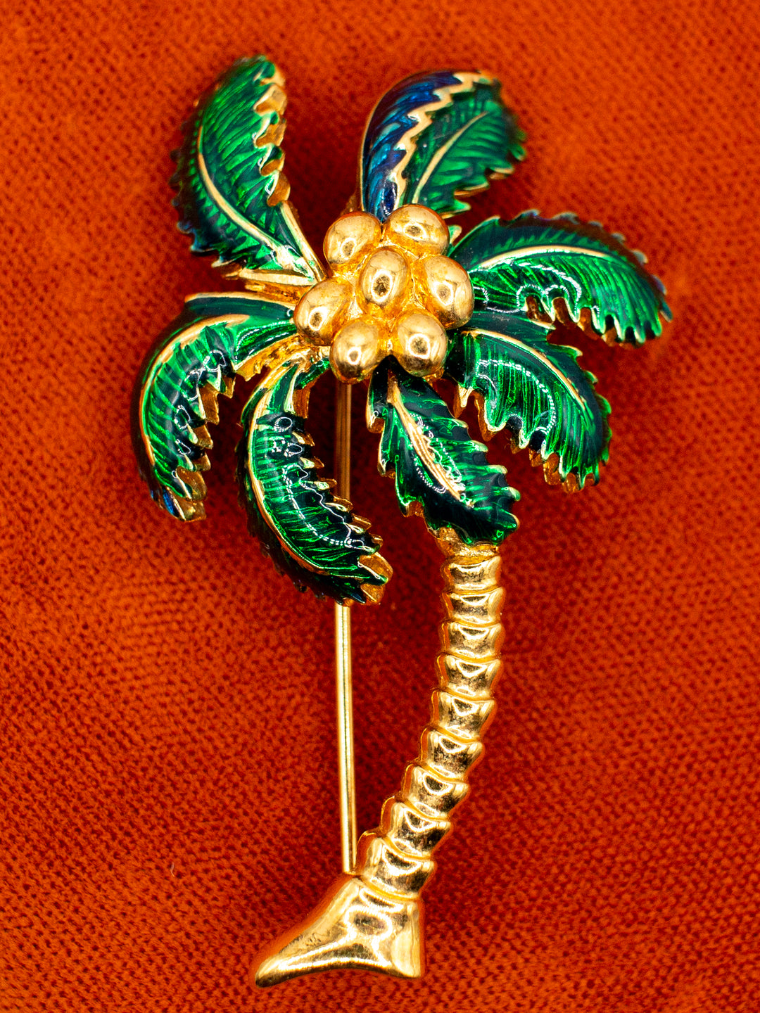 Vintage 60's Brooch in Green