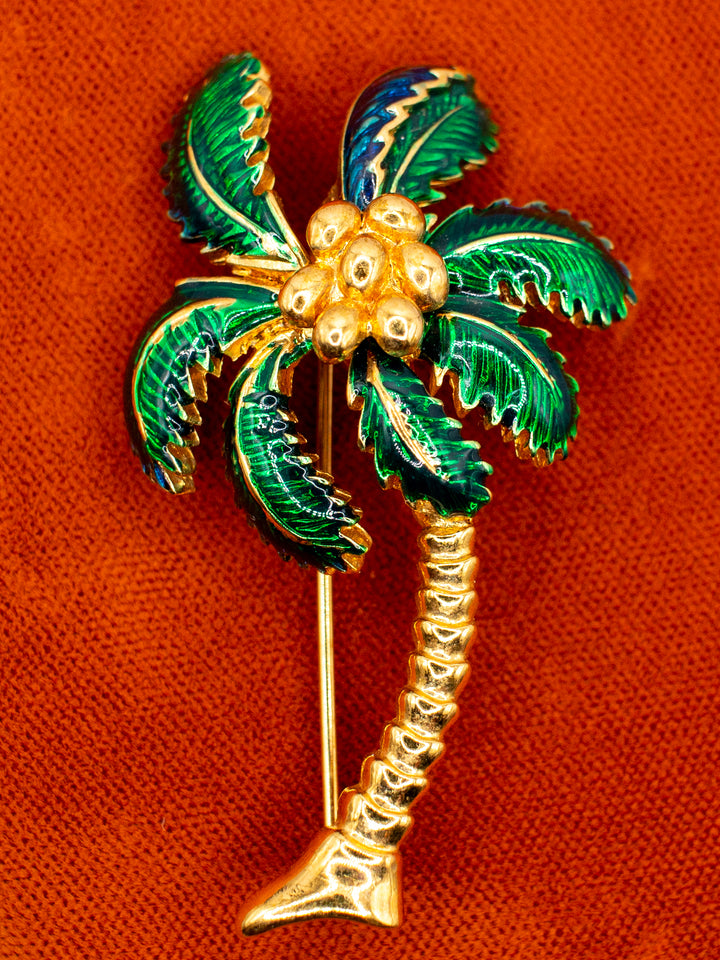 Vintage 60's Brooch in Green