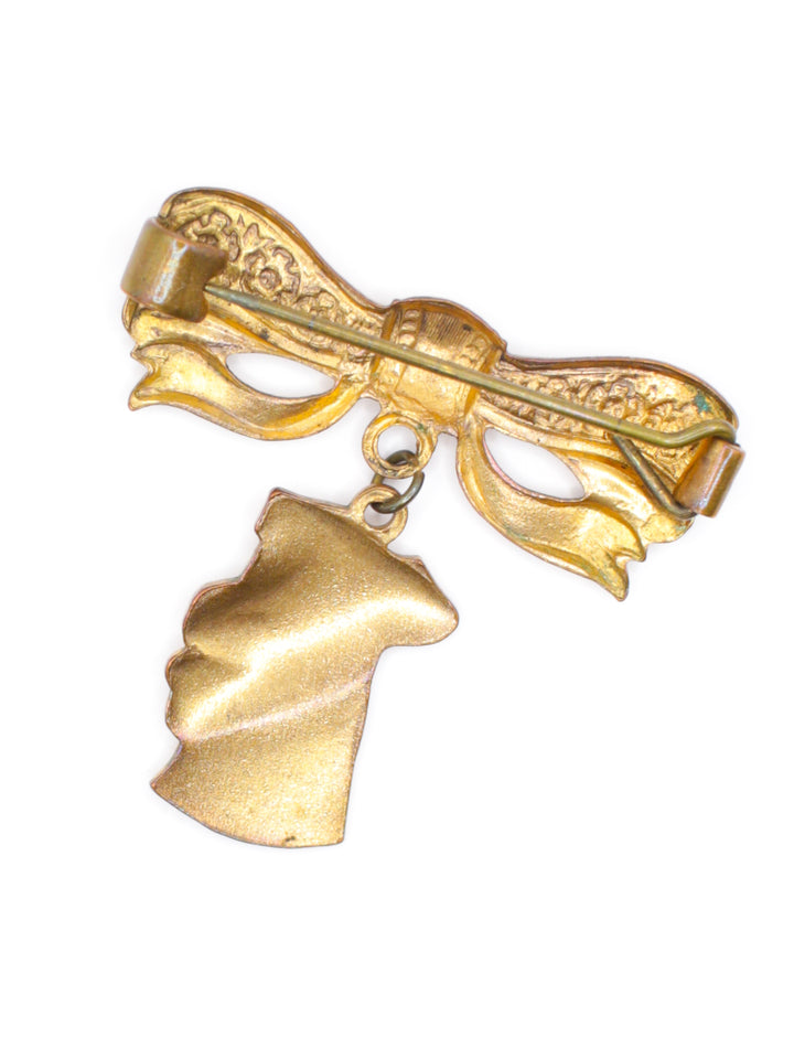 Vintage 50's Brooch in Gold