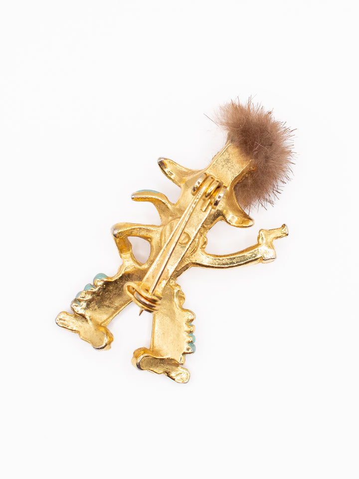 Vintage 50's Brooch in Gold