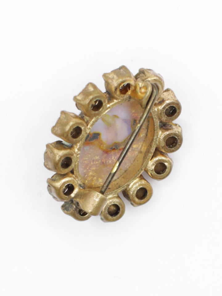 Vintage 30's Brooch in Pink