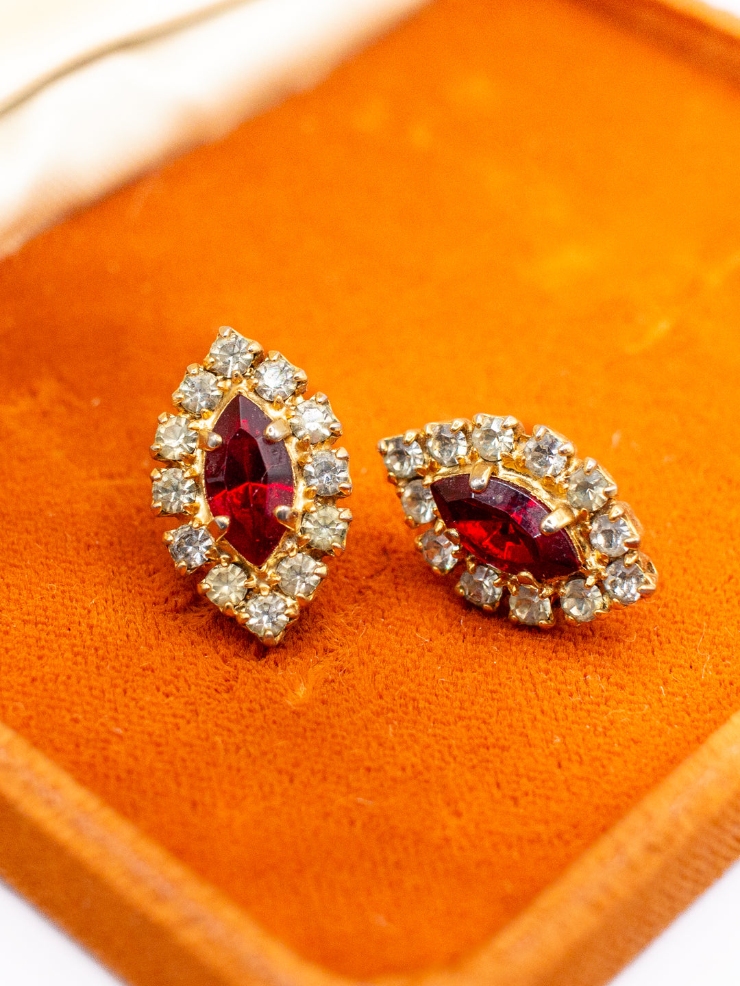 Vintage 80's Earrings in Red
