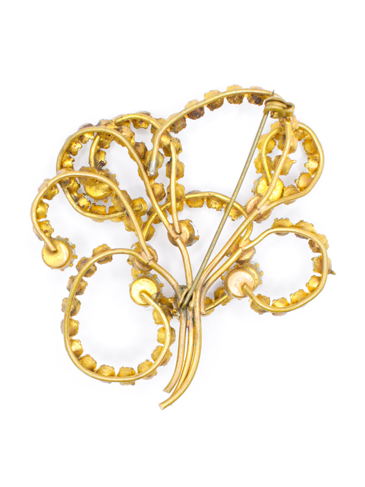 Vintage 50's Brooch in Gold
