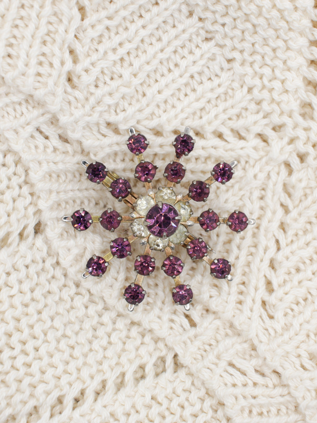 Vintage 50's Brooch in Purple