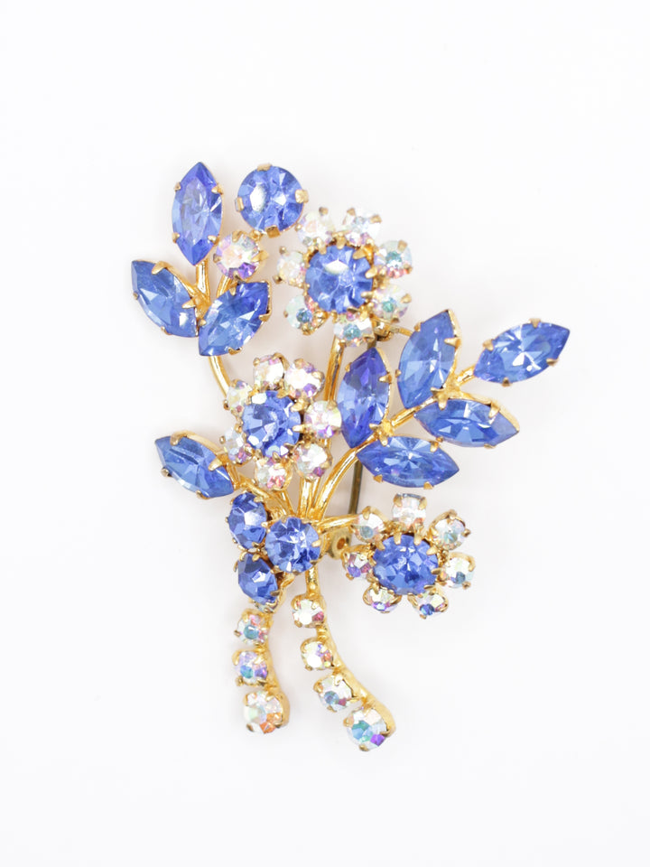 Vintage 50's Brooch in Blue