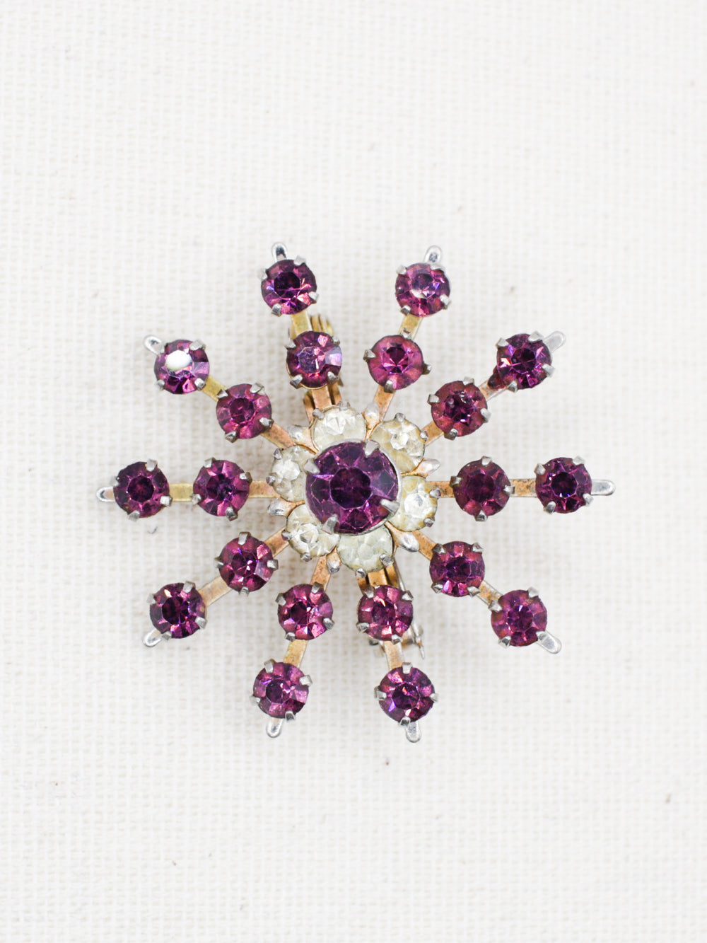 Vintage 50's Brooch in Purple