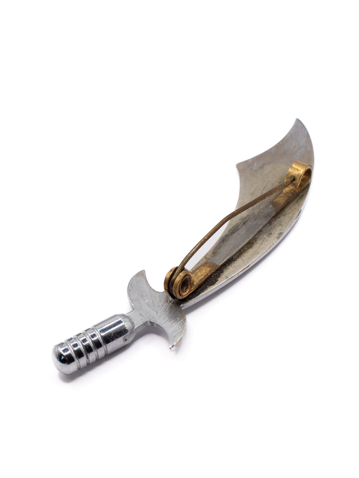 Vintage 80's Brooch in Silver