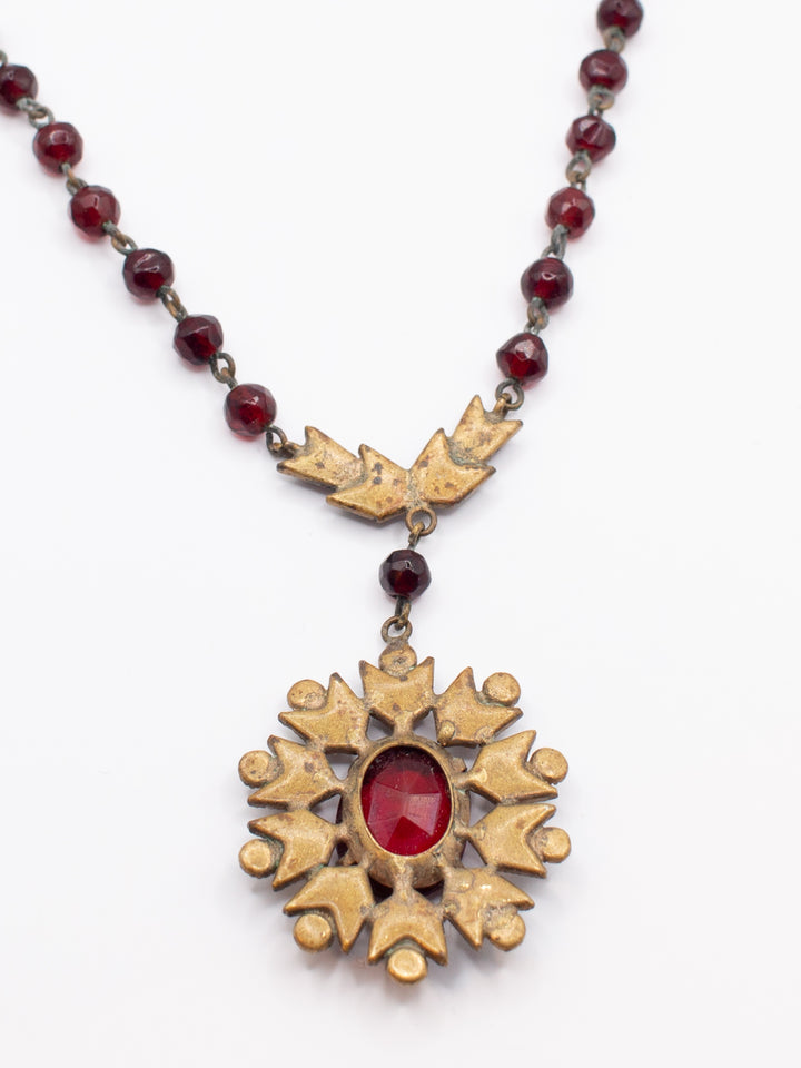 Vintage 90's Necklace in Red
