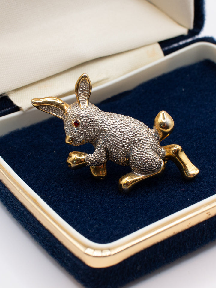 Vintage 80's Brooch in Silver