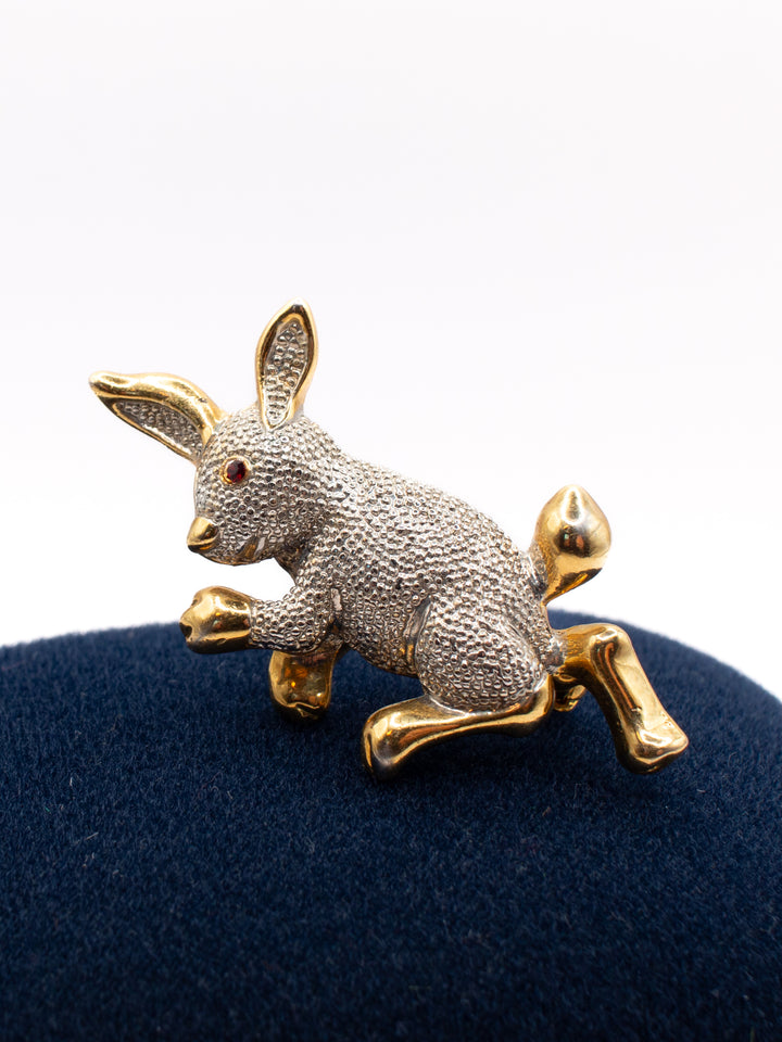 Vintage 80's Brooch in Silver