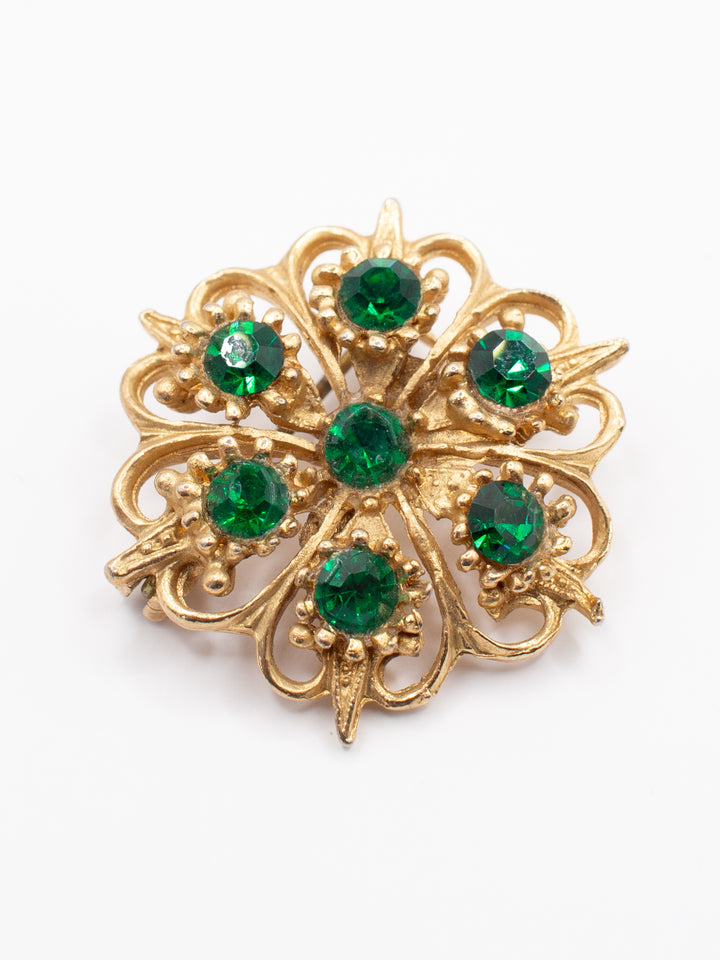 Vintage 50's Brooch in Green