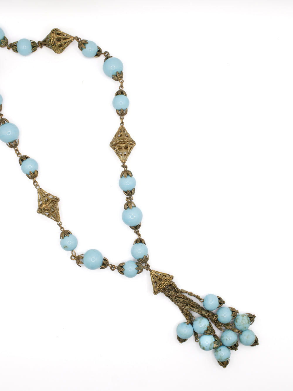 Vintage 20's Necklace in Blue