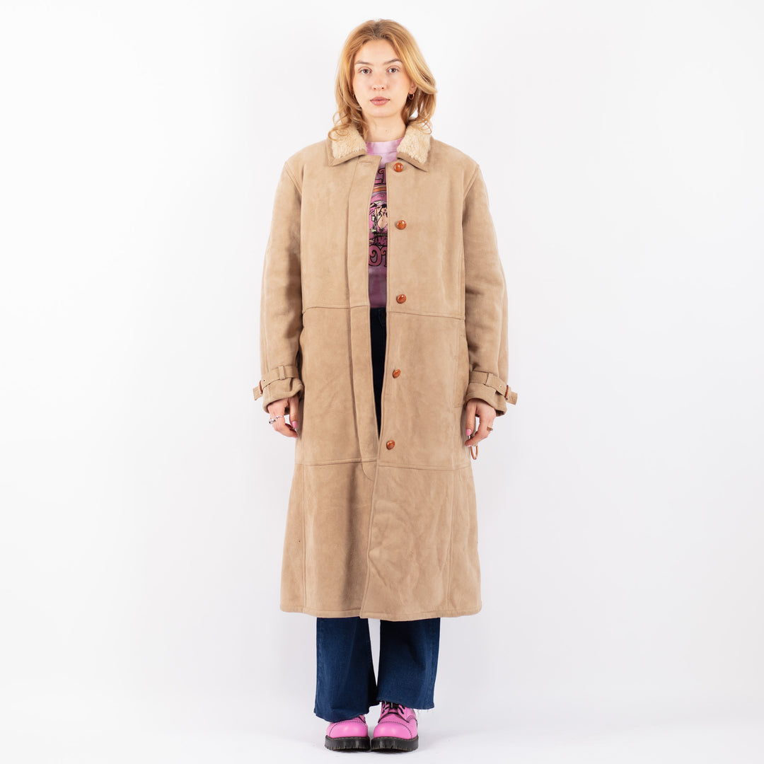 Vintage 70's Women Sheepskin in BeigeV9540