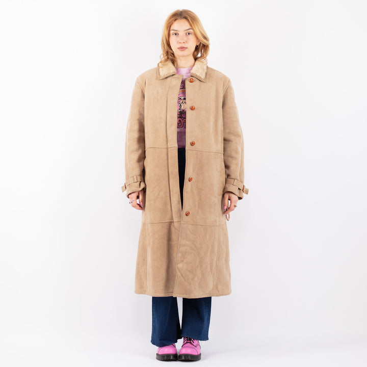Vintage 70's Women Sheepskin in BeigeV9540