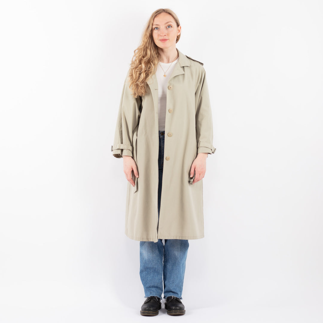 Vintage 70's Women Trench Coat in BeigeV9439