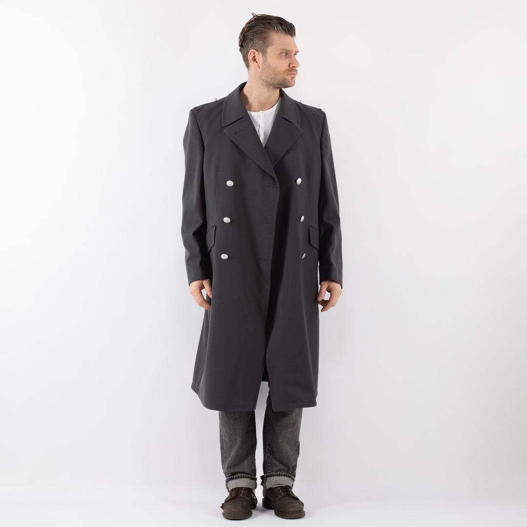 Vintage 70's Men Trench Coat in GrayZ1097