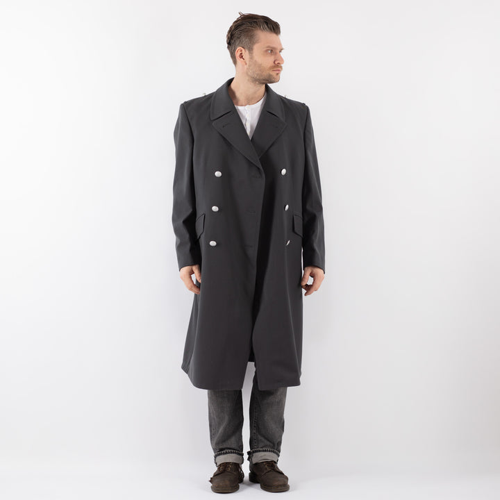Vintage 70's Men Trench Coat in GrayZ1097