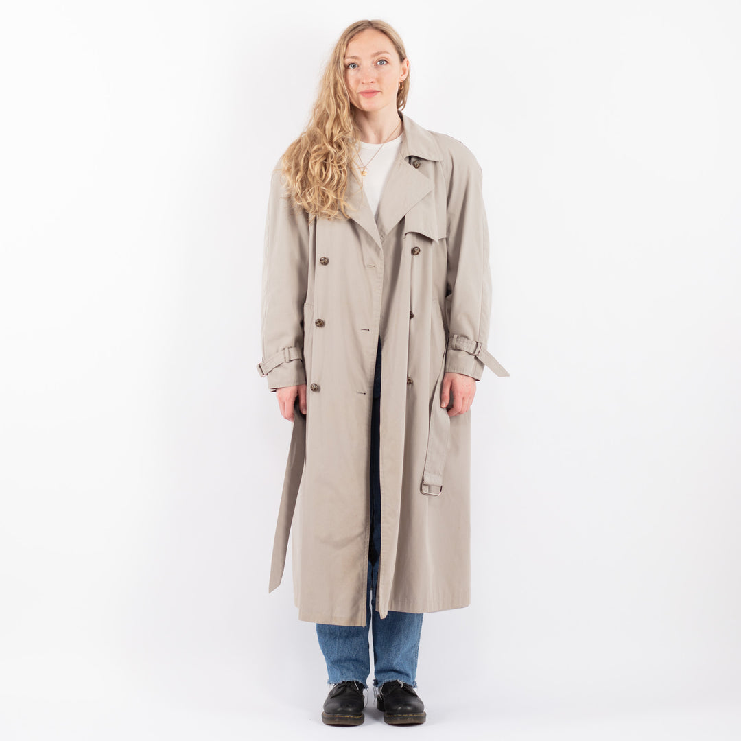 Vintage 70's Women Trench Coat in BeigeV9443