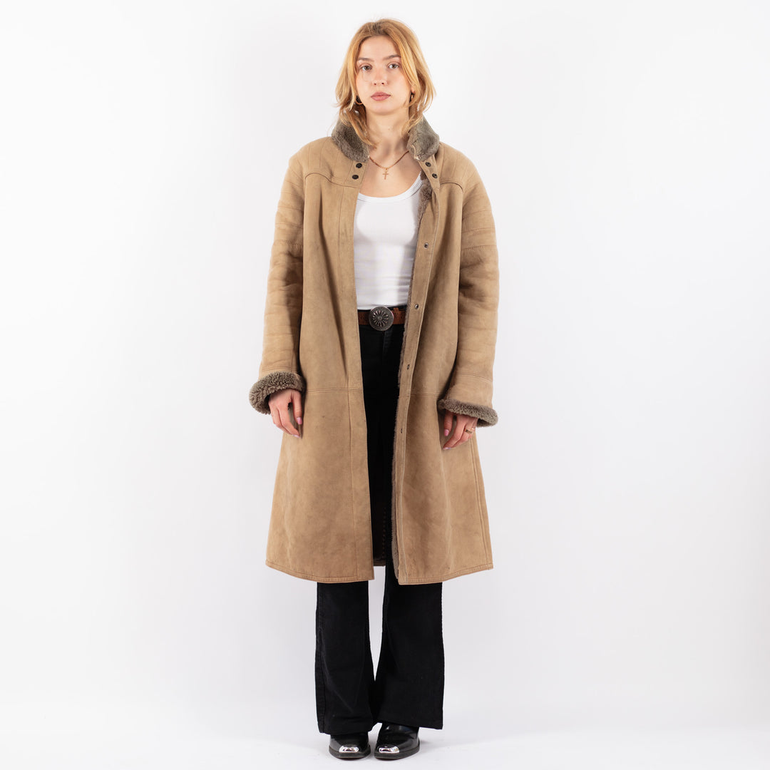 Vintage 70's Women Sheepskin in BeigeV9648