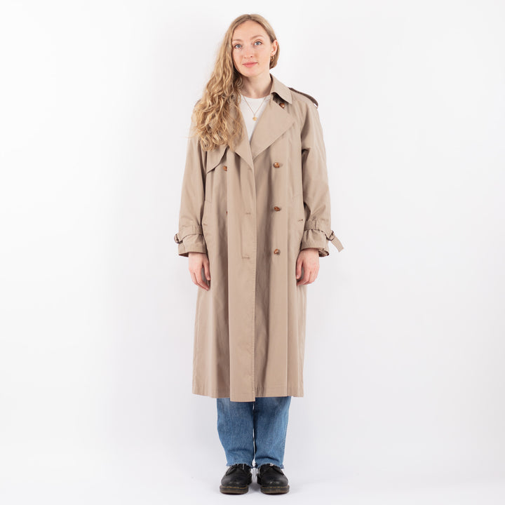Vintage 70's Women Trench Coat in BeigeV9447