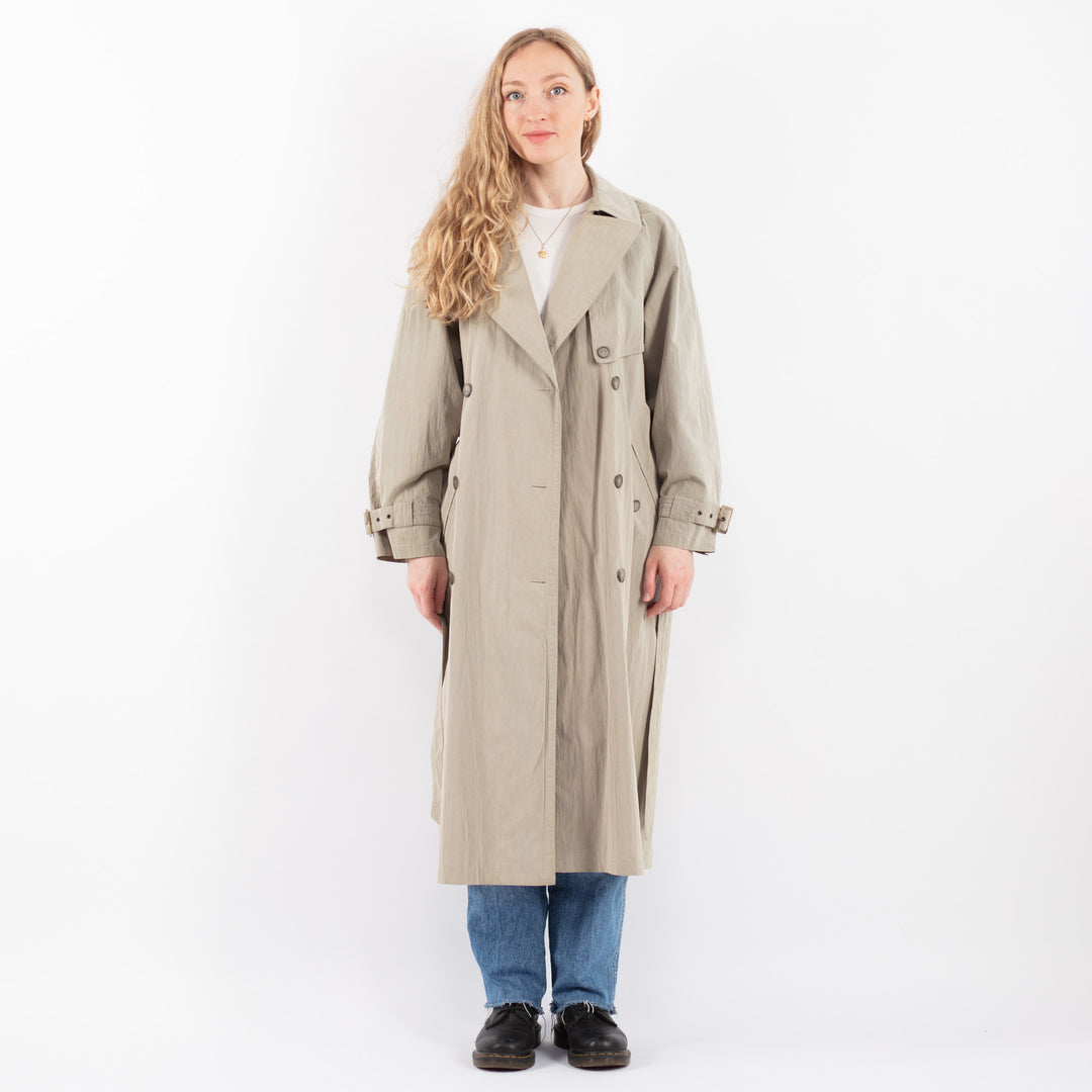 Vintage 90's Women Trench Coat in BeigeV9450