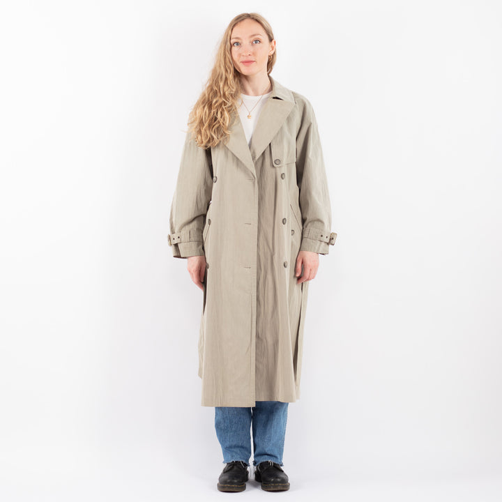 Vintage 90's Women Trench Coat in BeigeV9450
