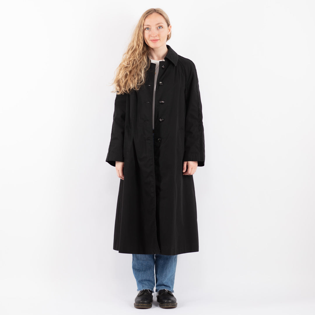 Vintage 90's Women Mac Coat in BlackV9451