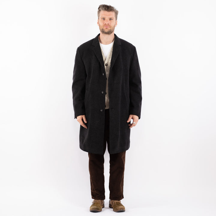 Vintage 90's Men Wool Blend Coat in GrayZ1621