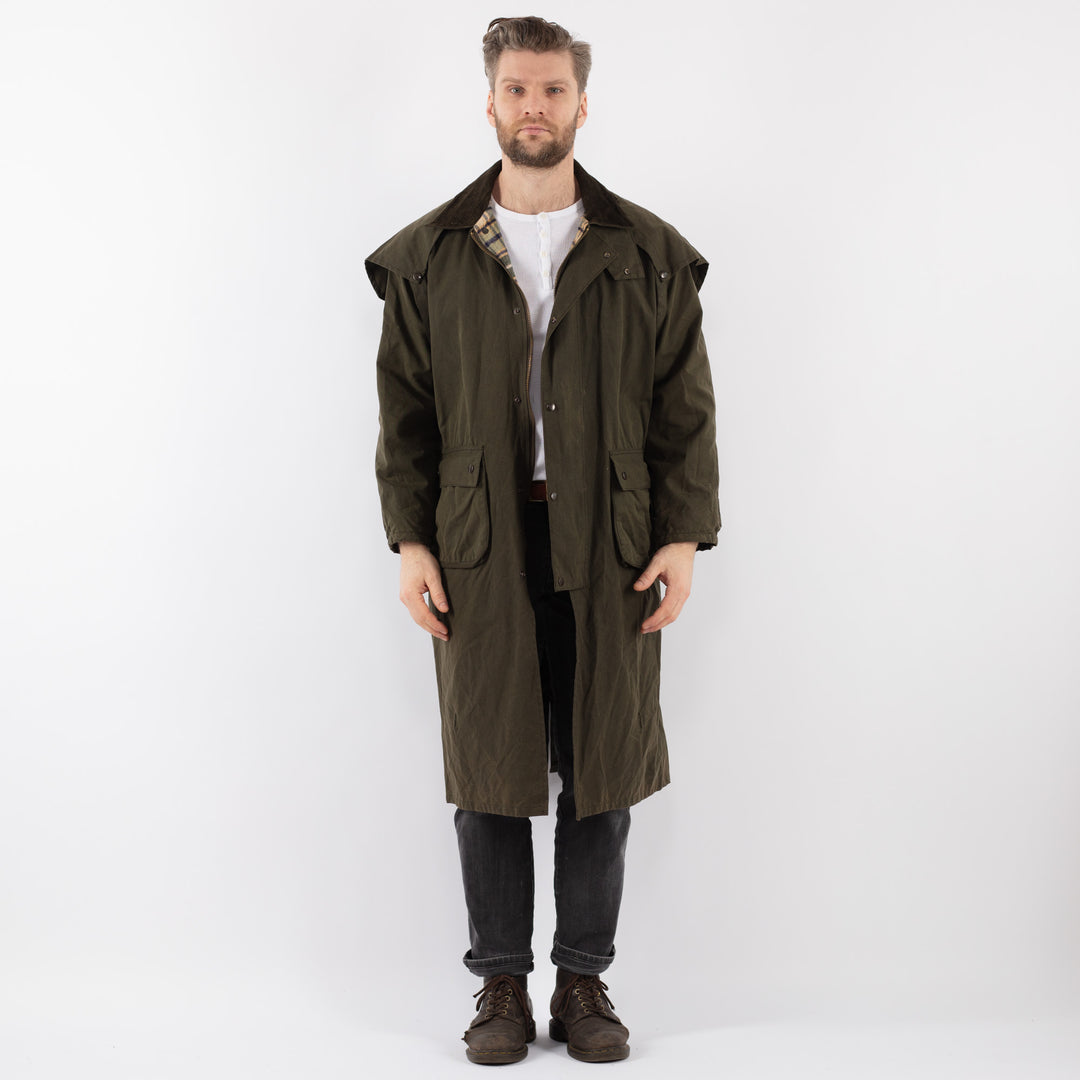 Vintage 90's Men Waxed Canvas Coat in Z902