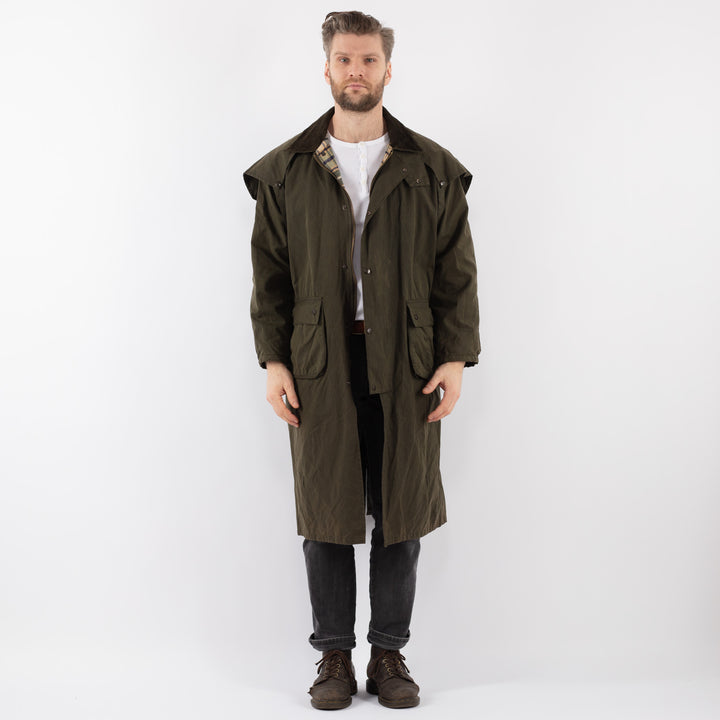 Vintage 90's Men Waxed Canvas Coat in Z902