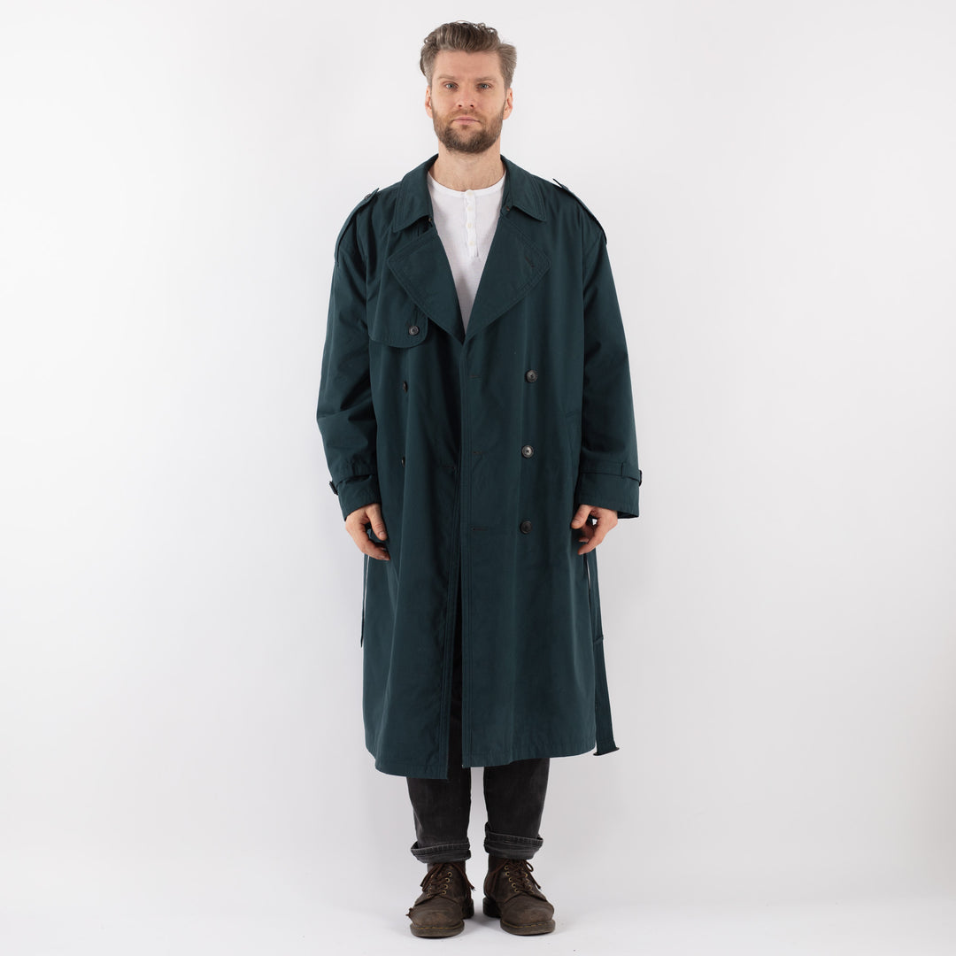 Vintage 70's Men Trench Coat in BlueZ937