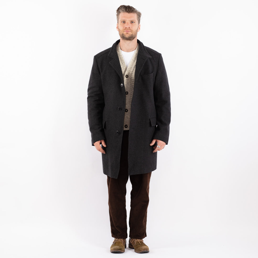 Vintage 00's Men Trench Coat in GrayZ1624