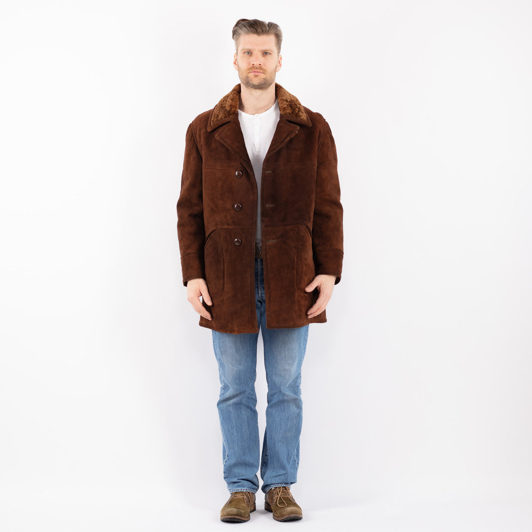 Vintage 70's Men Sheepskin in BrownZ1414
