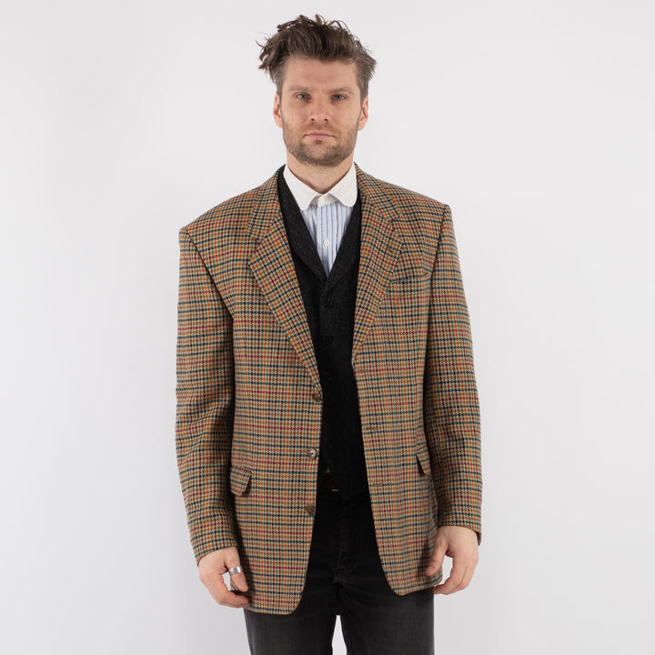 Vintage 70's Men Wool Blazer Jacket in Multi - NorthernGrip