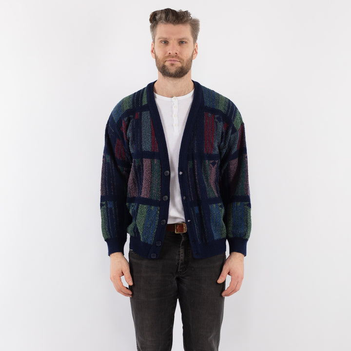 Vintage 70's Men Cardigan in BlueZ955