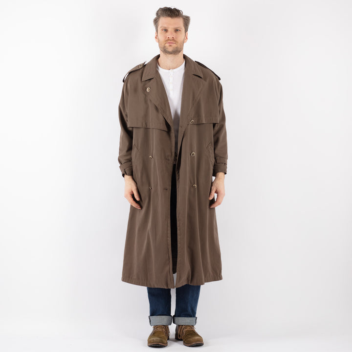 Vintage 70's Men Trench in BrownZ1227
