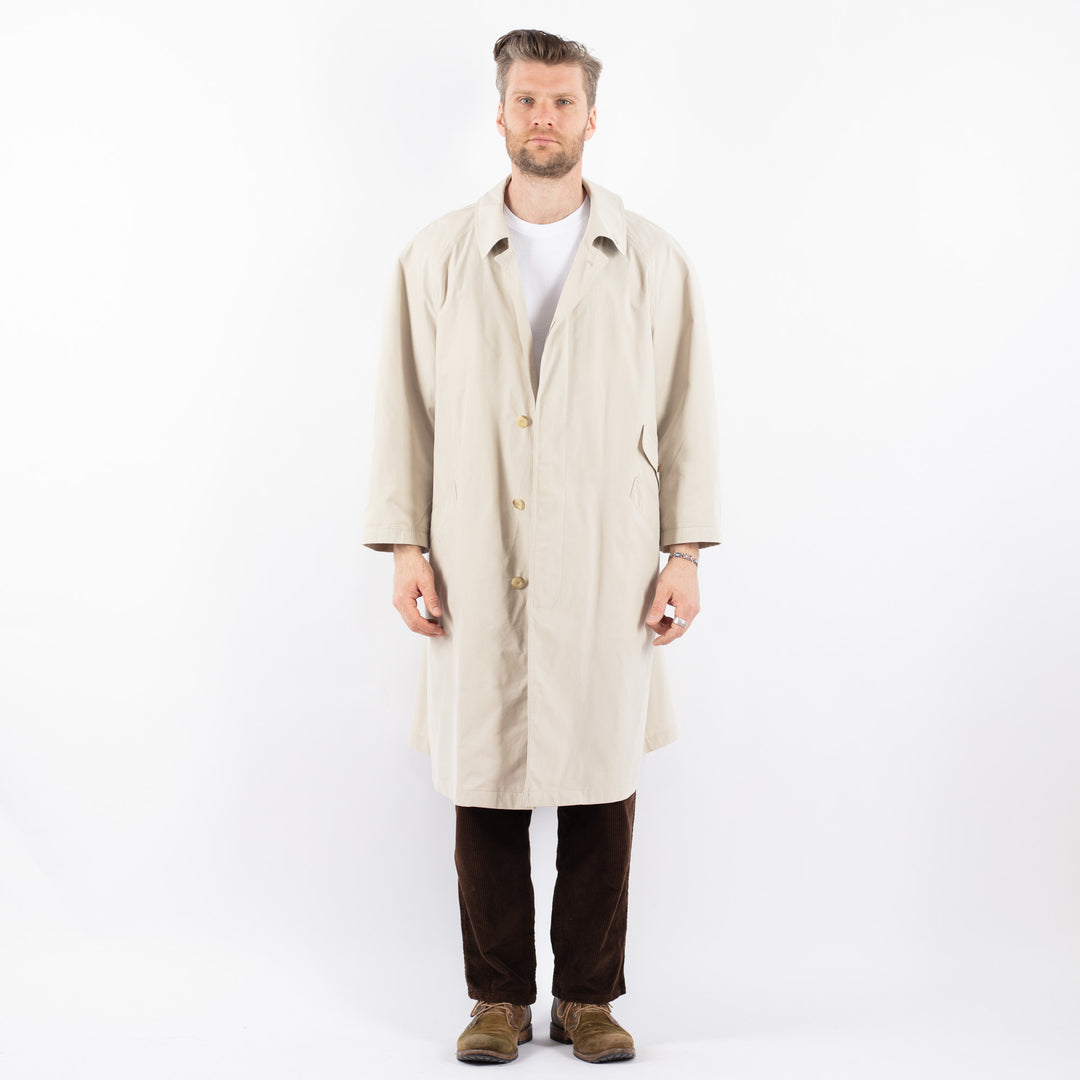 Vintage 70's Men Mac Coat in BeigeZ1663