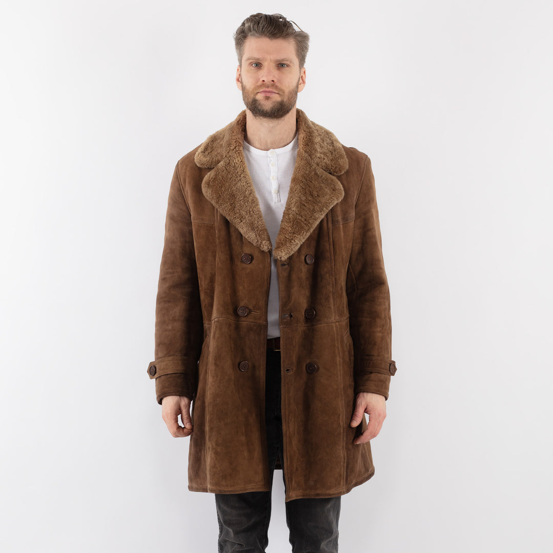 Vintage 70's Men Sheepskin in BrownZ1005
