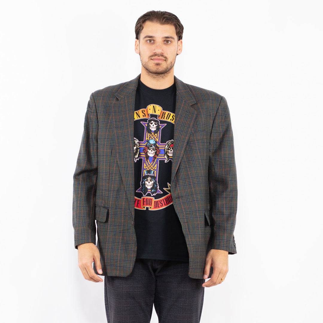 Vintage 90's Men Wool Blazer Jacket in MultiZ2423