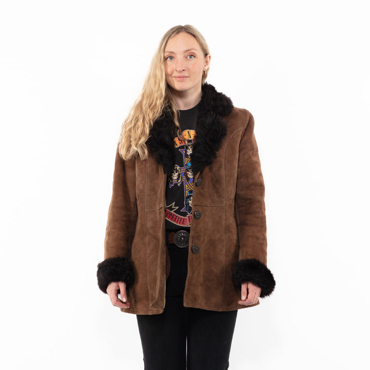 Vintage 70's Women Sheepskin in BrownA0971