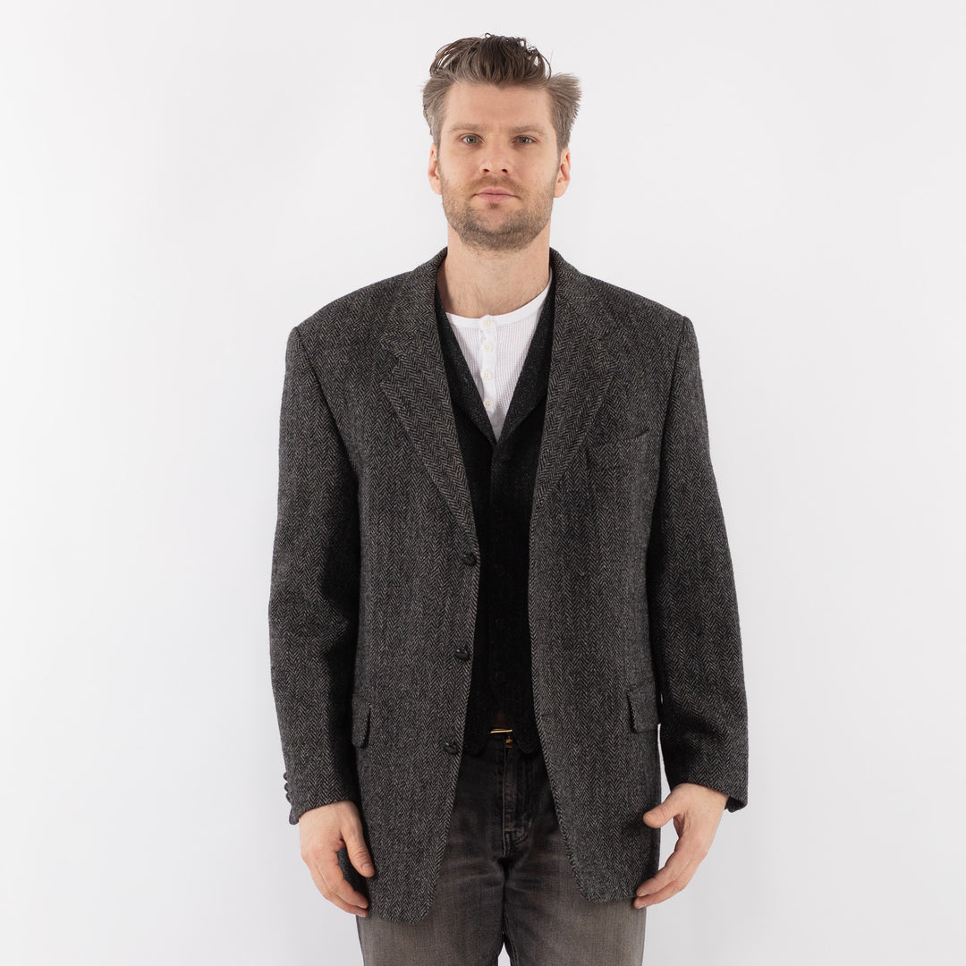 Vintage 90's Men Harris Tweed in GrayZ1080