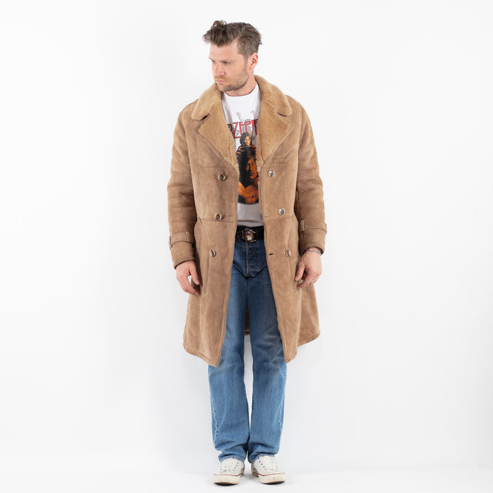 Vintage 70's Men Sheepskin in BeigeZ1809