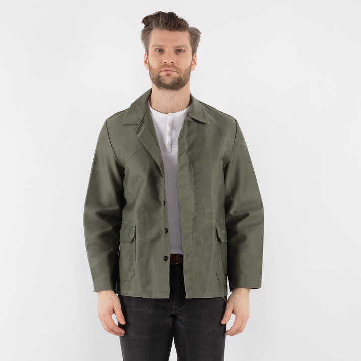 Vintage 70's Men Work Jacket in Khaki